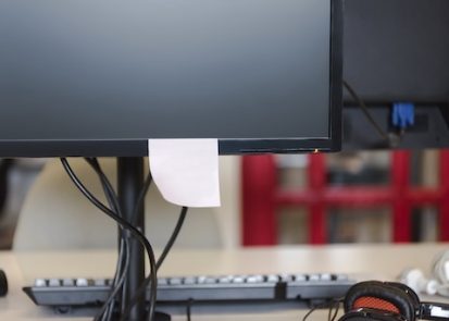 Passwords stick on monitor