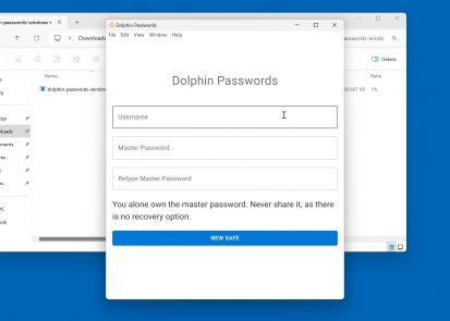 Dolphin Passwords Input Master Passwords