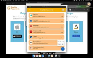 New Login in Dolphin Passwords Mac